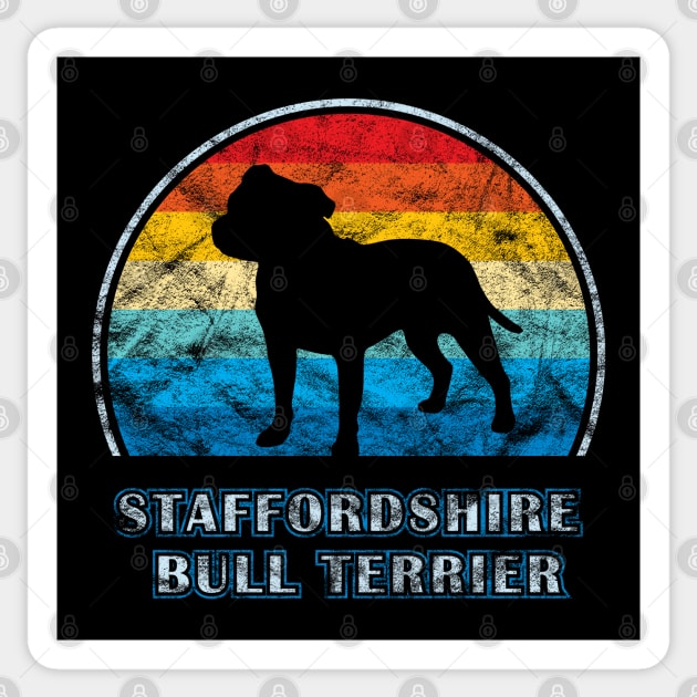 Staffordshire Bull Terrier Vintage Design Dog Sticker by millersye